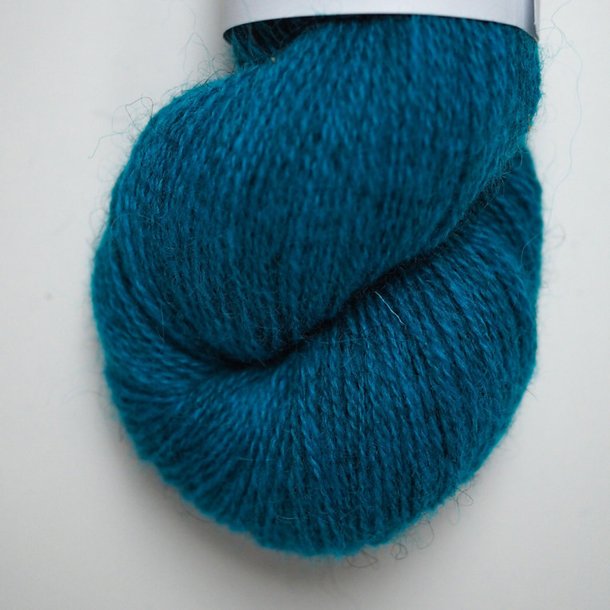 Hjelholt Uldspinderi - Dansk Pelsuld 8/2 Farve 07 - Turkis