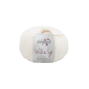 Gepard Garn Wild & Soft - 101 Rhvid
