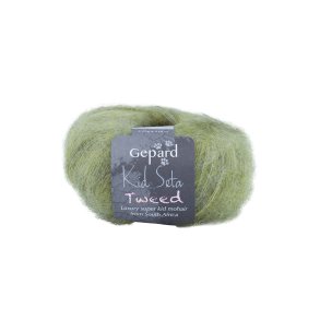 Gepard Garn - Kid Seta Tweed - 112 Citronmelisse