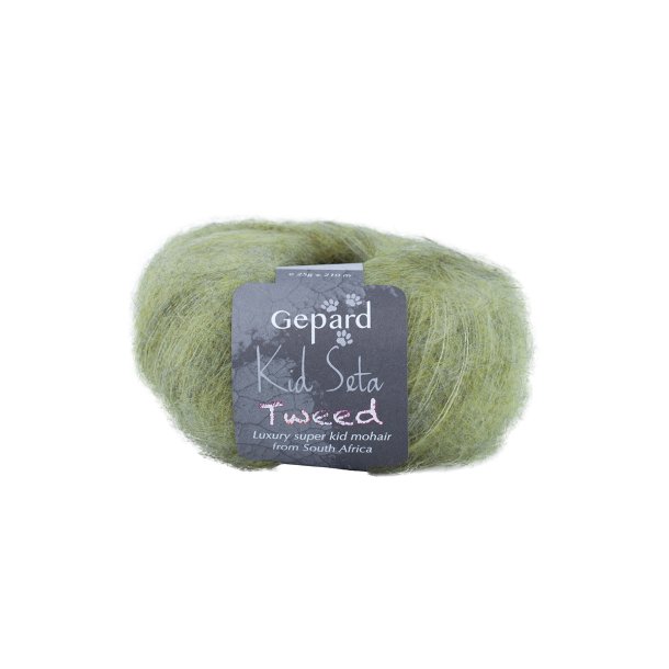 Gepard Garn - Kid Seta Tweed - 112 Citronmelisse