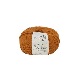 Gepard Garn All Day Organic - 128 Karry Brun