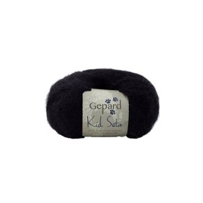 Gepard Garn Kid Seta - 407 Sort