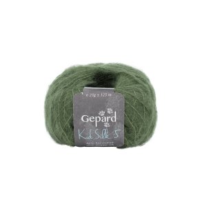 Gepard Garn - Kid Silk 5 - 470 Stvet Oliven