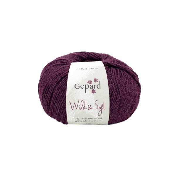 Gepard Garn Wild &amp; Soft - 484 Aubergine