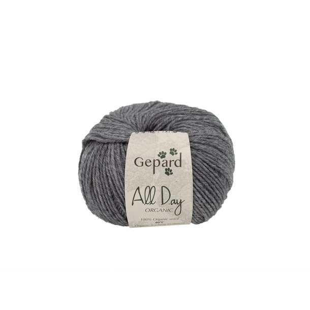 Gepard Garn All Day Organic - 540 Mrkegr