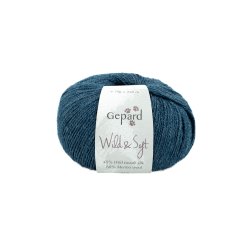 Gepard Garn Wild &amp; Soft - 766 Petrolbl