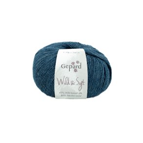 Gepard Garn Wild & Soft - 766 Petrolbl