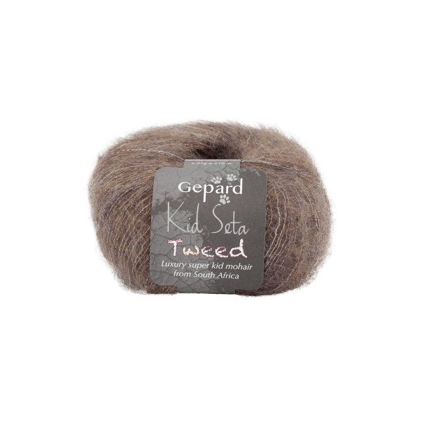 Gepard Garn - Kid Seta Tweed - 822 Vilde Oliven