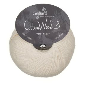 Gepard Garn Cotton Wool 3 - 101 R�hvid