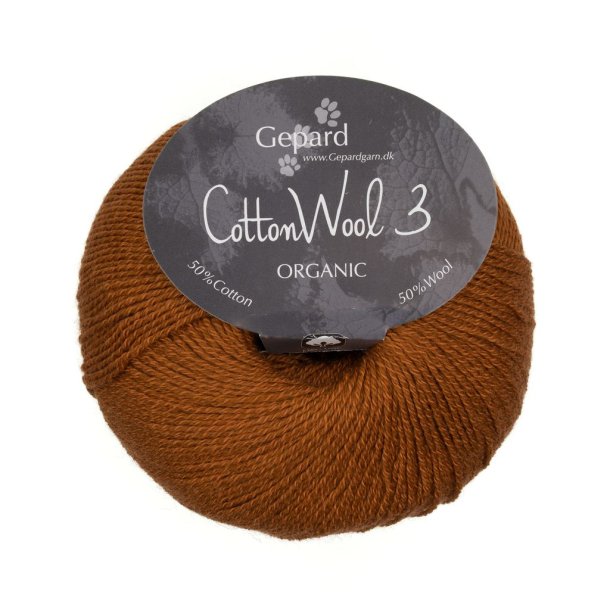 Gepard Garn Cotton Wool 3 - 158 Brandy
