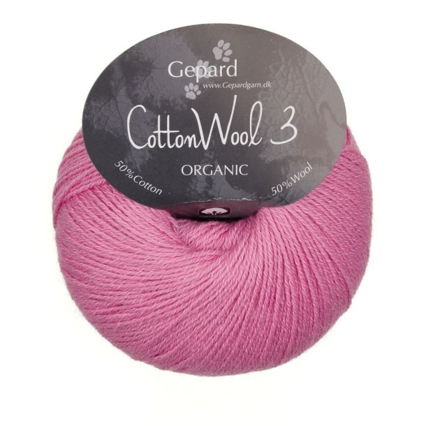 Gepard Garn Cotton Wool 3 - 414 Rosa