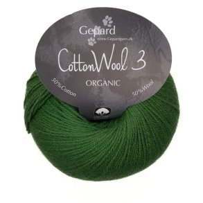 Gepard Garn Cotton Wool 3 - 835 Gr�sgr�n