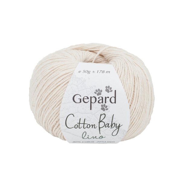 Gepard Garn Cotton Baby Lino  - 102 Natur