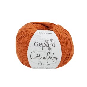 Gepard Garn Cotton Baby Lino  - 238 Rust