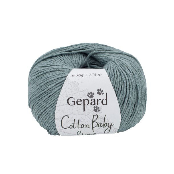 Gepard Garn Cotton Baby Lino  - 728 Aquagr