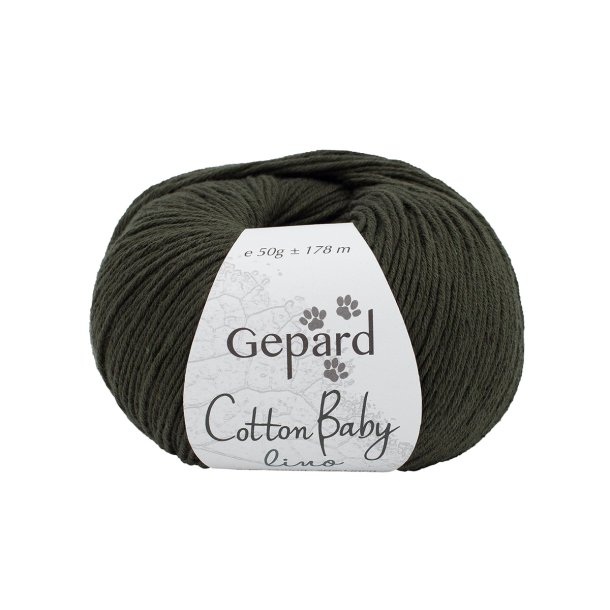Gepard Garn Cotton Baby Lino  - 882 Army Grn