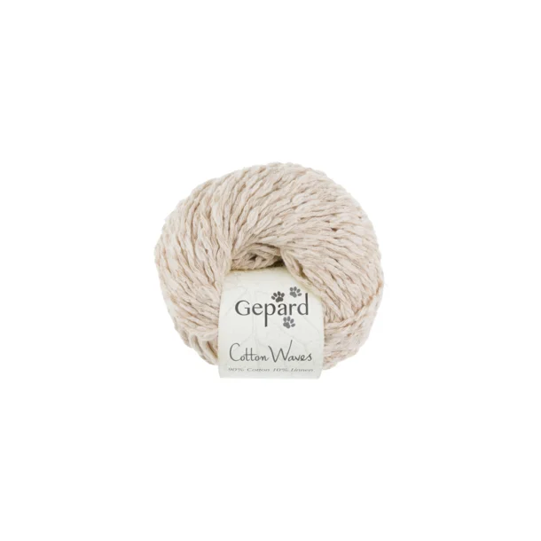 Gepard Garn Cotton Waves - 102 Raw White