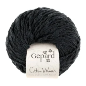 Gepard Garn Cotton Waves - 599 Black