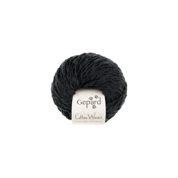 Gepard Garn Cotton Waves - 599 Black