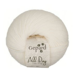 Gepard Garn All Day Organic - 101 R�hvid