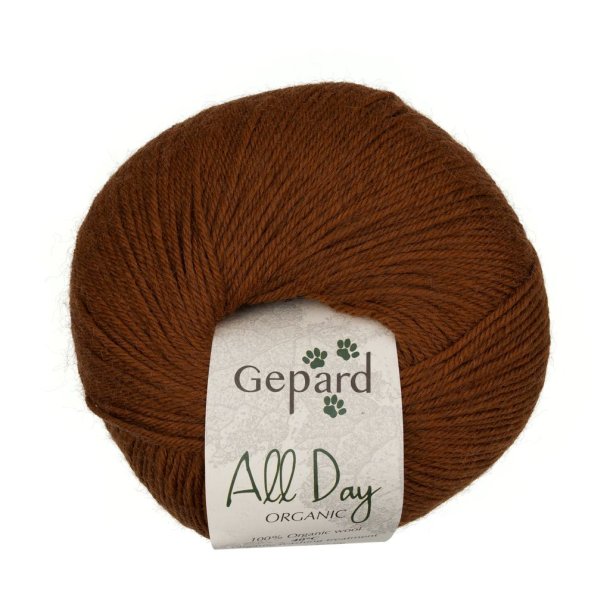 Gepard Garn All Day Organic - 164 Kastanje