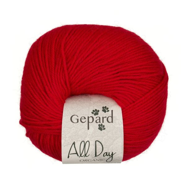 Gepard Garn All Day Organic - 334 R�d