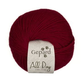 Gepard Garn All Day Organic - 344 Bordeaux
