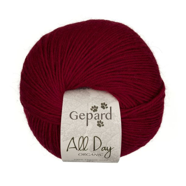 Gepard Garn All Day Organic - 344 Bordeaux