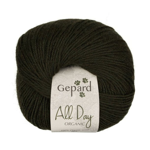 Gepard Garn All Day Organic - 860 M�rkegr�n
