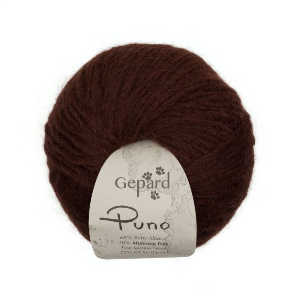 Gepard Garn Puno - 156 M�rkebrun