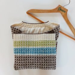 Louise Harden Design - Idun - Silke/Uld - Rhvid