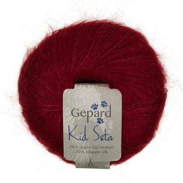 Gepard Garn Kid Seta - 1006 Vin r�d