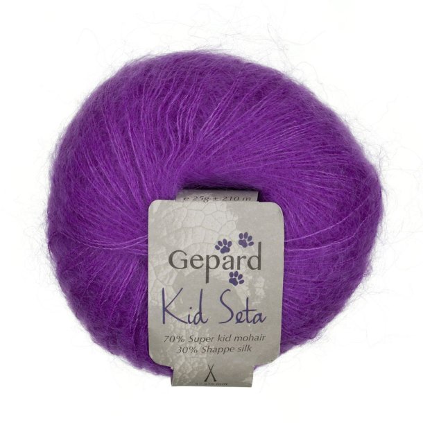 Gepard Garn Kid Seta - 1113 Lilla