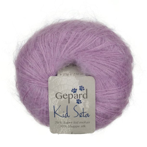 Gepard Garn Kid Seta - 1230 Sart lilla