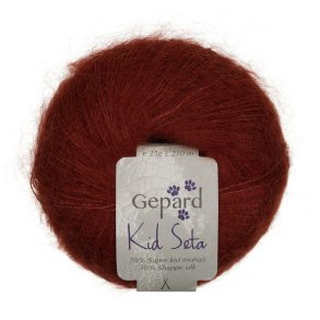Gepard Garn Kid Seta - 145 Mahogni 