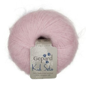 Gepard Garn Kid Seta - 404 Sart pudder