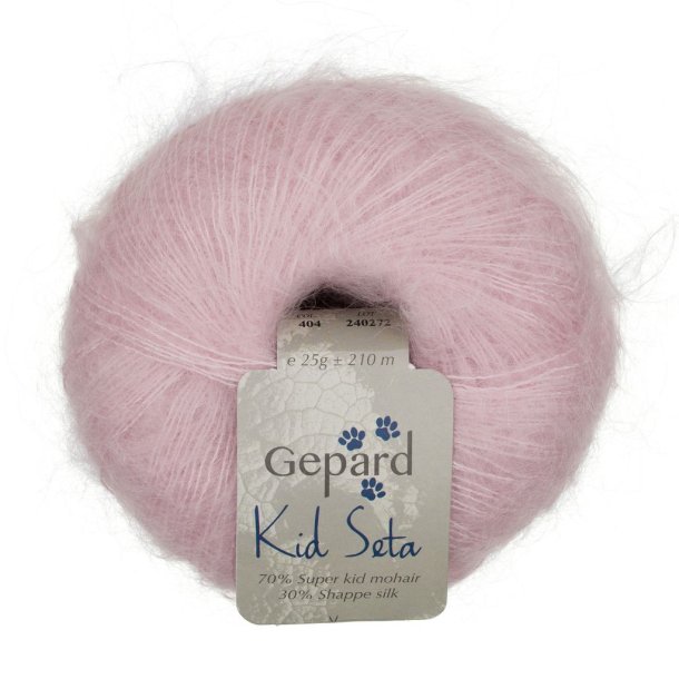 Gepard Garn Kid Seta - 404 Sart pudder