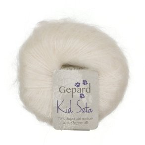 Gepard Garn Kid Seta - 406 R�hvid