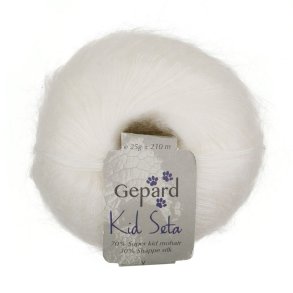 Gepard Garn Kid Seta - 416 Hvid