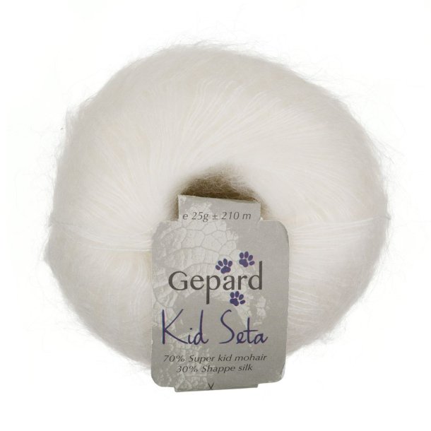 Gepard Garn Kid Seta - 416 Hvid