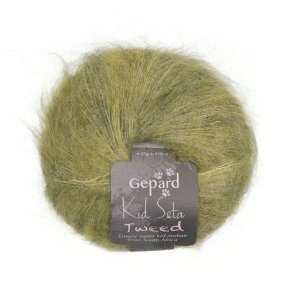 Gepard Garn - Kid Seta Tweed - 112 Citronmelisse