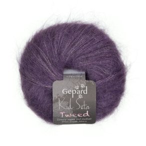 Gepard Garn - Kid Seta Tweed - 680 Prinsesse Syren