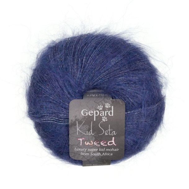 Gepard Garn - Kid Seta Tweed - 760 Bl� Fugl