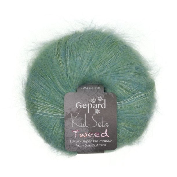 Gepard Garn - Kid Seta Tweed - 778 Gr�n Drage