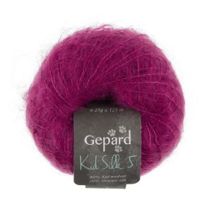 Gepard Garn - Kid Silk 5 - 1227 R�dlilla