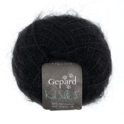 Gepard Garn - Kid Silk 5 - 407 Sort