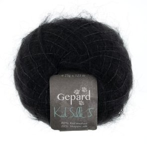 Gepard Garn - Kid Silk 5 - 407 Sort