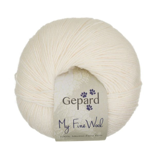 Gepard Garn My Fine Wool - 101 R�hvid