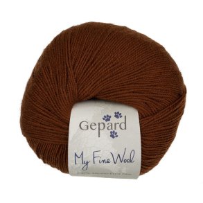 Gepard Garn My Fine Wool - 164 Kastanje