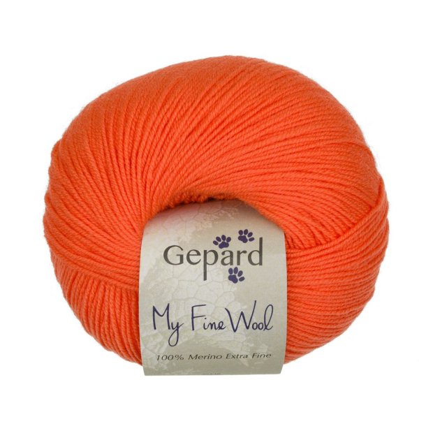 Gepard Garn My Fine Wool - 230 Frisk Orange